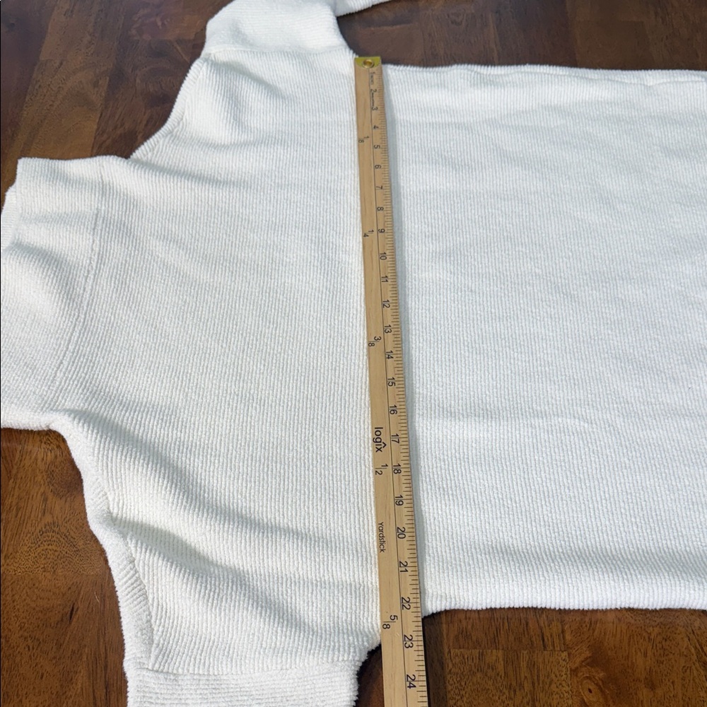 Free People Off-White Slouchy Cowl-Neck Sweater - Picture 9 of 11